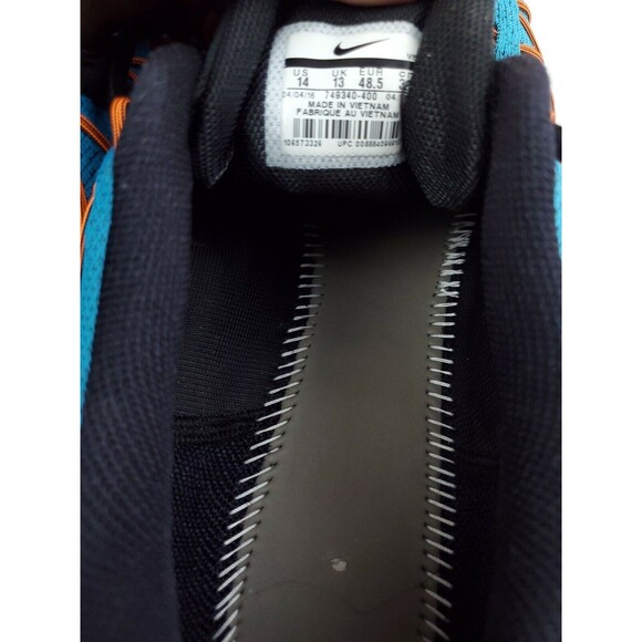 Nike Air Zoom Pegasus 32 Men's Size 14 Blue Athletic Running Shoe 749340-400 - Picture 7 of 10